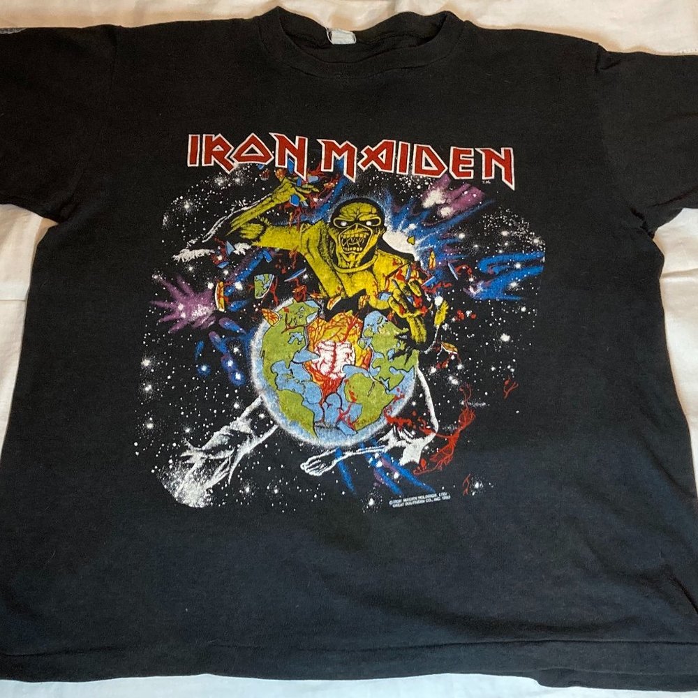 Authentic vintage 1983 Iron Maiden concert shirt